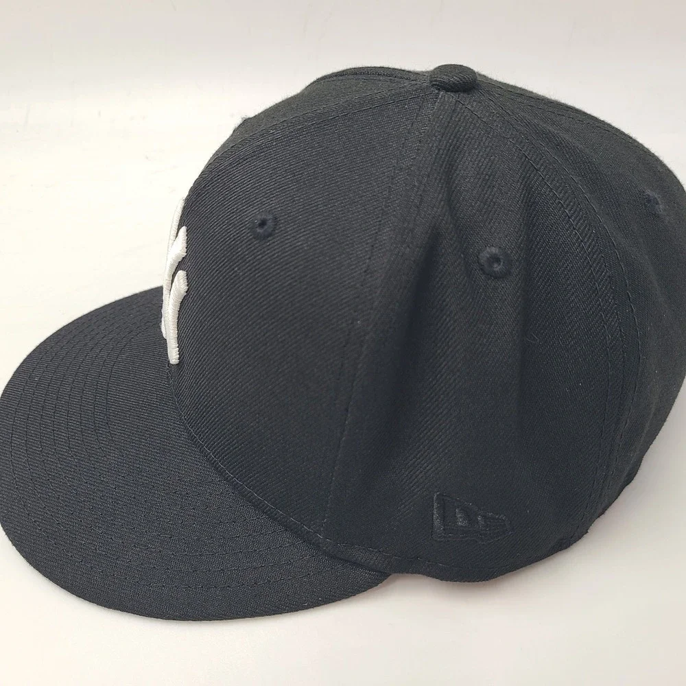 New York Yankees Hat Fitted 7‎ 1/2 New Era 59Fifty Black Pink 1999 World Series